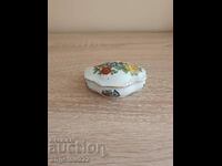 Porcelain jewelry box with markings!