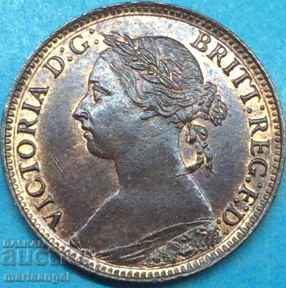 Great Britain 1 Farthing 1886 Young Victoria - For Collection