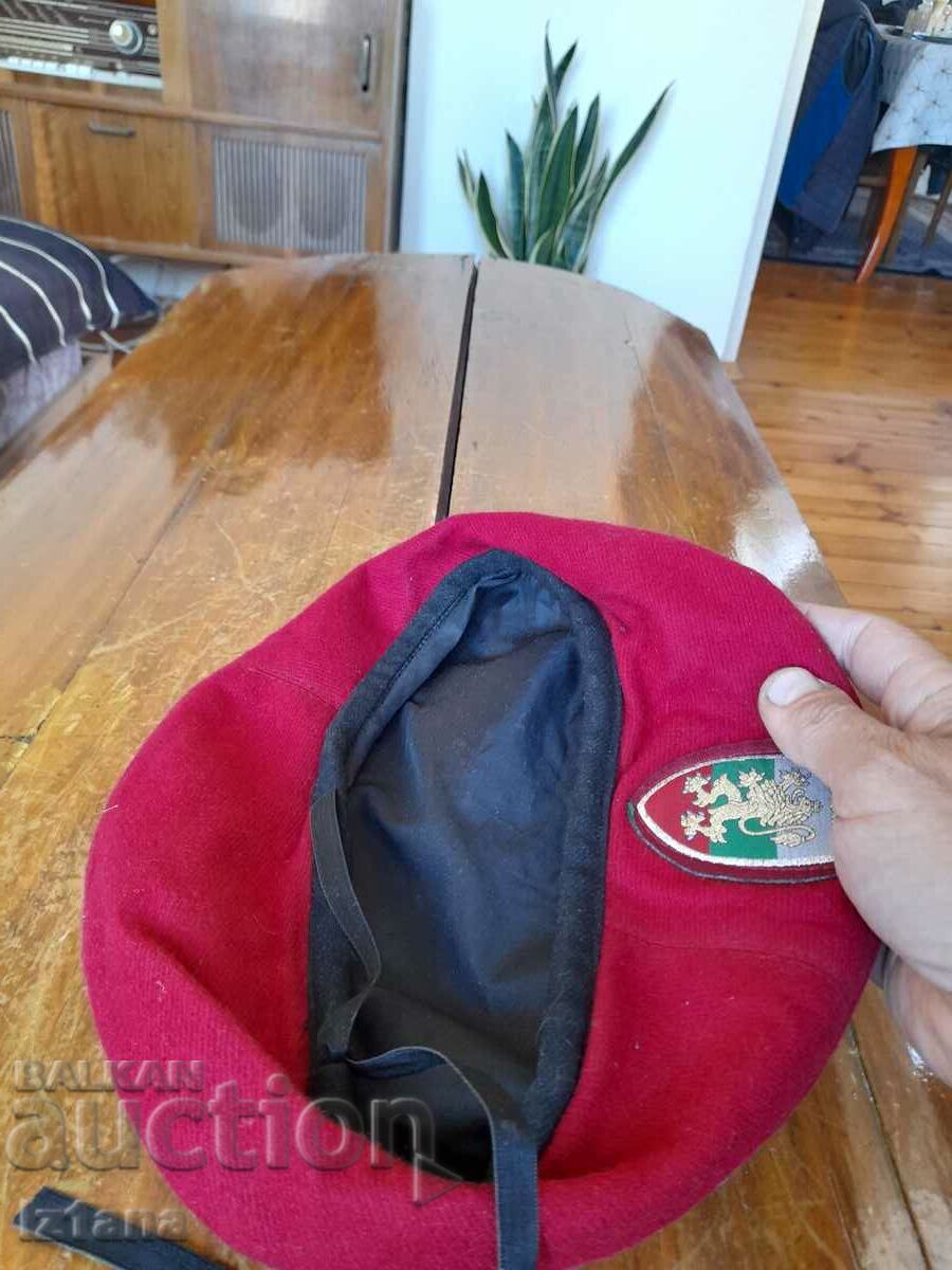 Delivery of Old military beret, hat