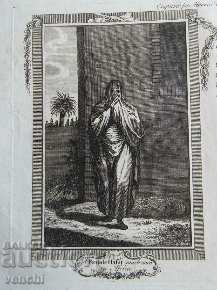 Auction 1780 - ENGRAVING - MORRIS - WOMEN OF NORTH AFRICA - ORIGINAL Auction 1780 - ENGRAVING - MORRIS - WOMEN OF NORTH AFRICA - ORIGINAL