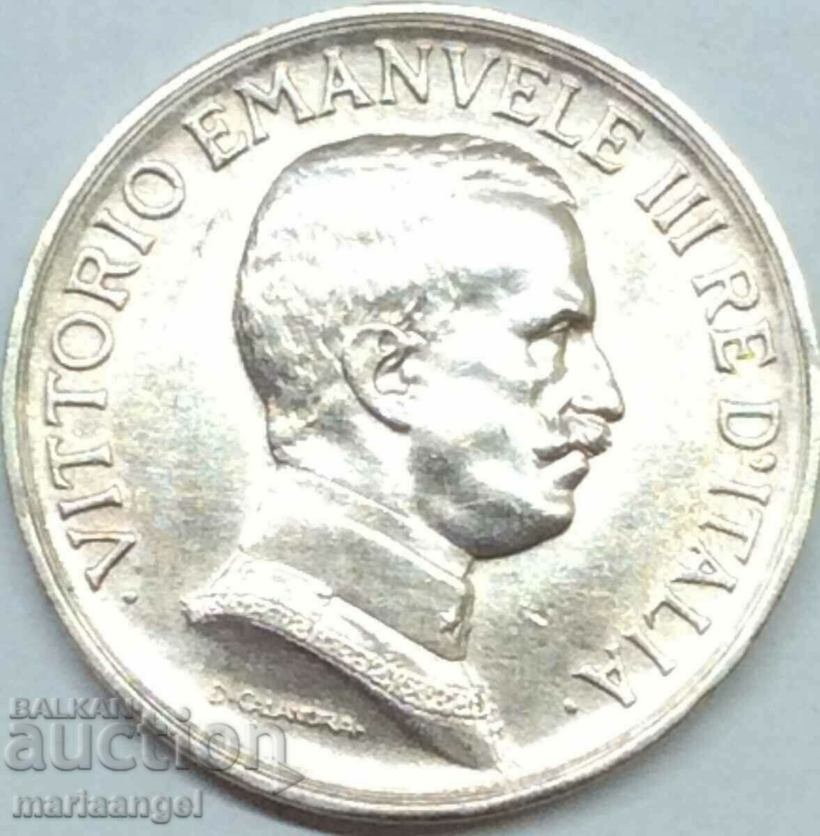 1 lira 1917 Italia Victor Emmanuel (1869-1947) argint