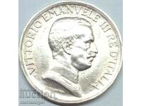 1 лира 1917 Италия Виктор Емануил (1869-1947) сребро