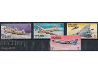 1968. Umm al-Quwain. Αέρας ταχυδρομείο. Ιστορία της αεροπορίας.