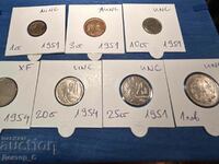 From 1 penny! Early Soc lot of 7 circulation coins
