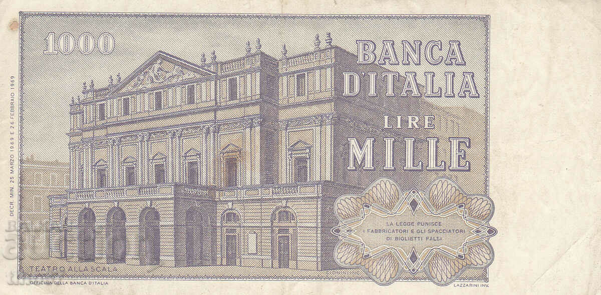 Auction  tino37- ITALY - 1000 LIRES - 1969