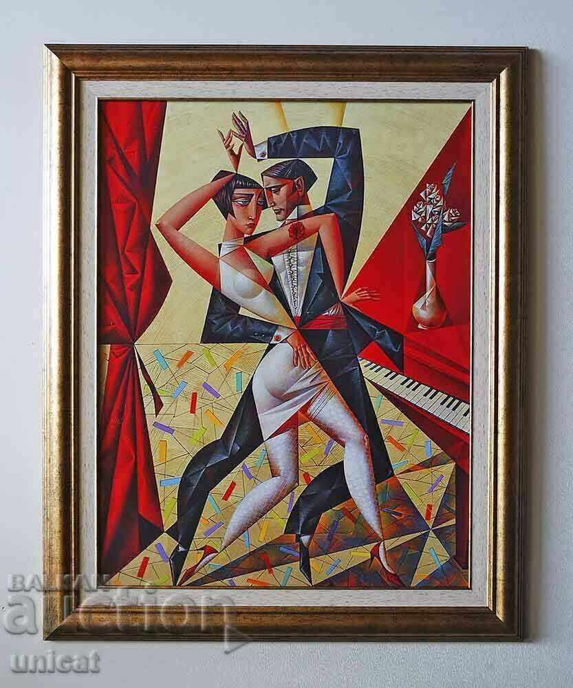 ”Танго и джаз”, кубизъм, модернизъм, картина