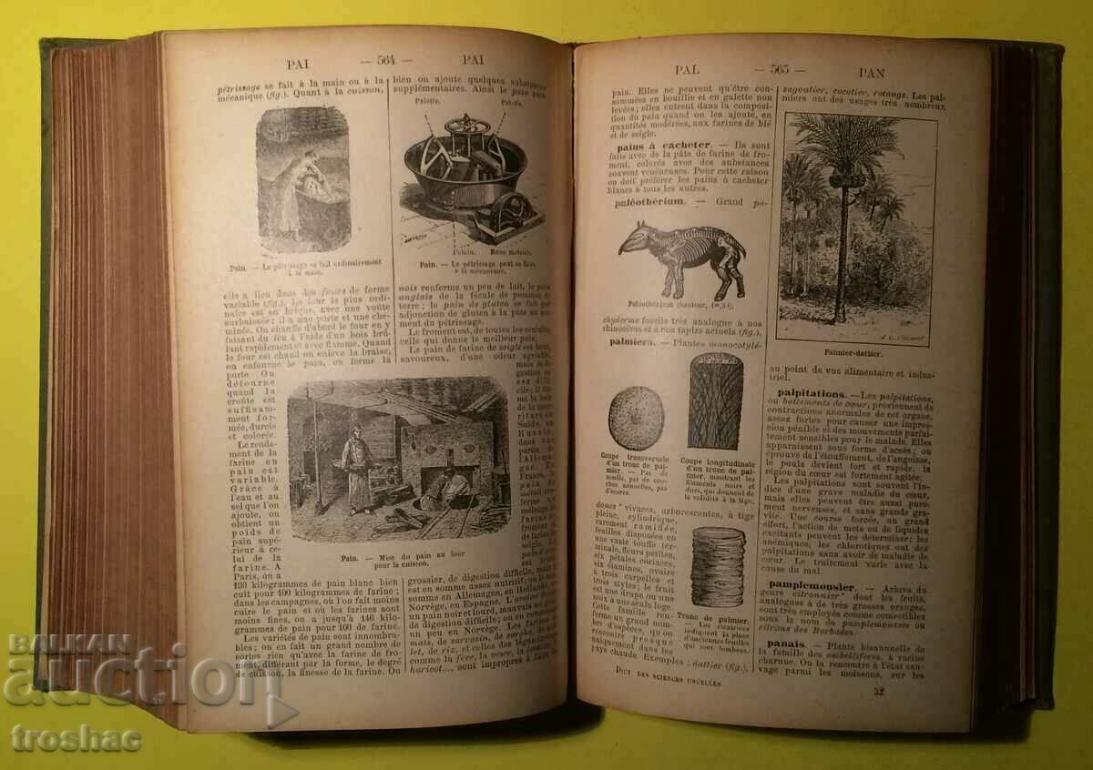 Auction  Old Book DICTIONARY OF GENERAL SCIENCES LIBRARY before 1945.