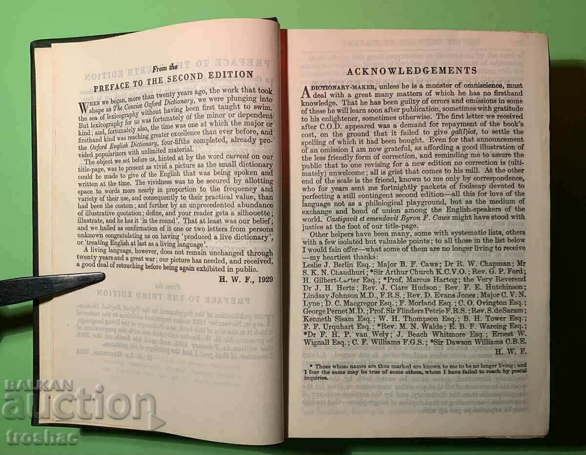 Old Book THE CONCEZ OXFORD DICTIONAR OF CURRENT ENGLISH - 5 Old Book THE CONCEZ OXFORD DICTIONAR OF CURRENT ENGLISH - 5
