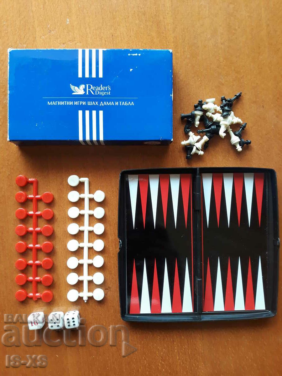Set de șah și tablă magnetică portabilă
