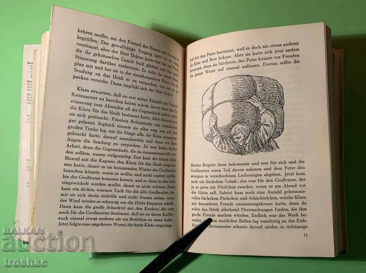 Old Book Heidi Johanna Spiri 1942 - 5