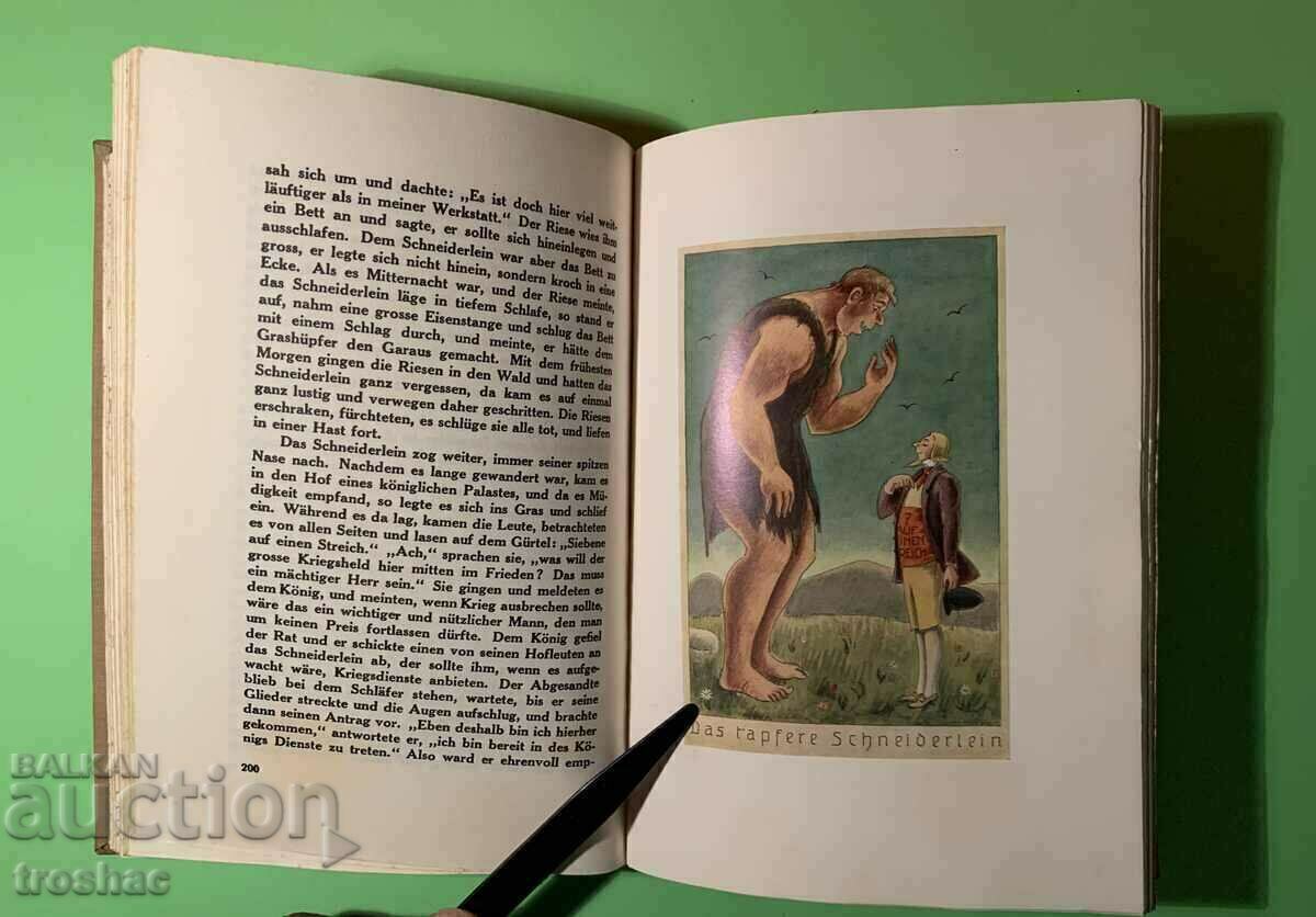 Old Book TALES OF THE BROTHERS GRIMM Bremen Music 1927 - 6 Old Book TALES OF THE BROTHERS GRIMM Bremen Music 1927 - 6