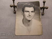 OLD PHOTO WITH AUTOGRAPH OF TODOR DIEV-1957 SPARTAK PLOVDIV