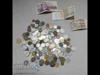 Old coins and banknotes