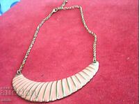 beautiful gold plated costume necklace