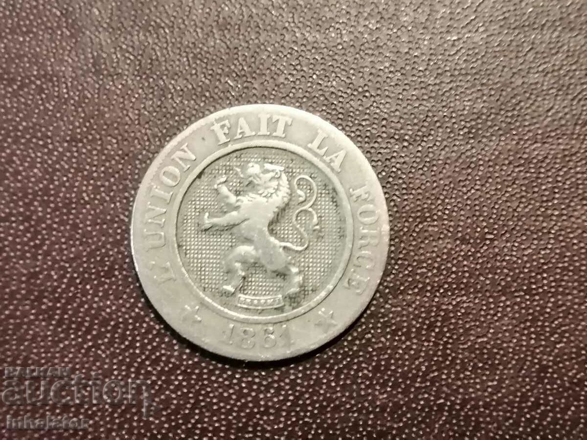 1861 10 centimes Belgium