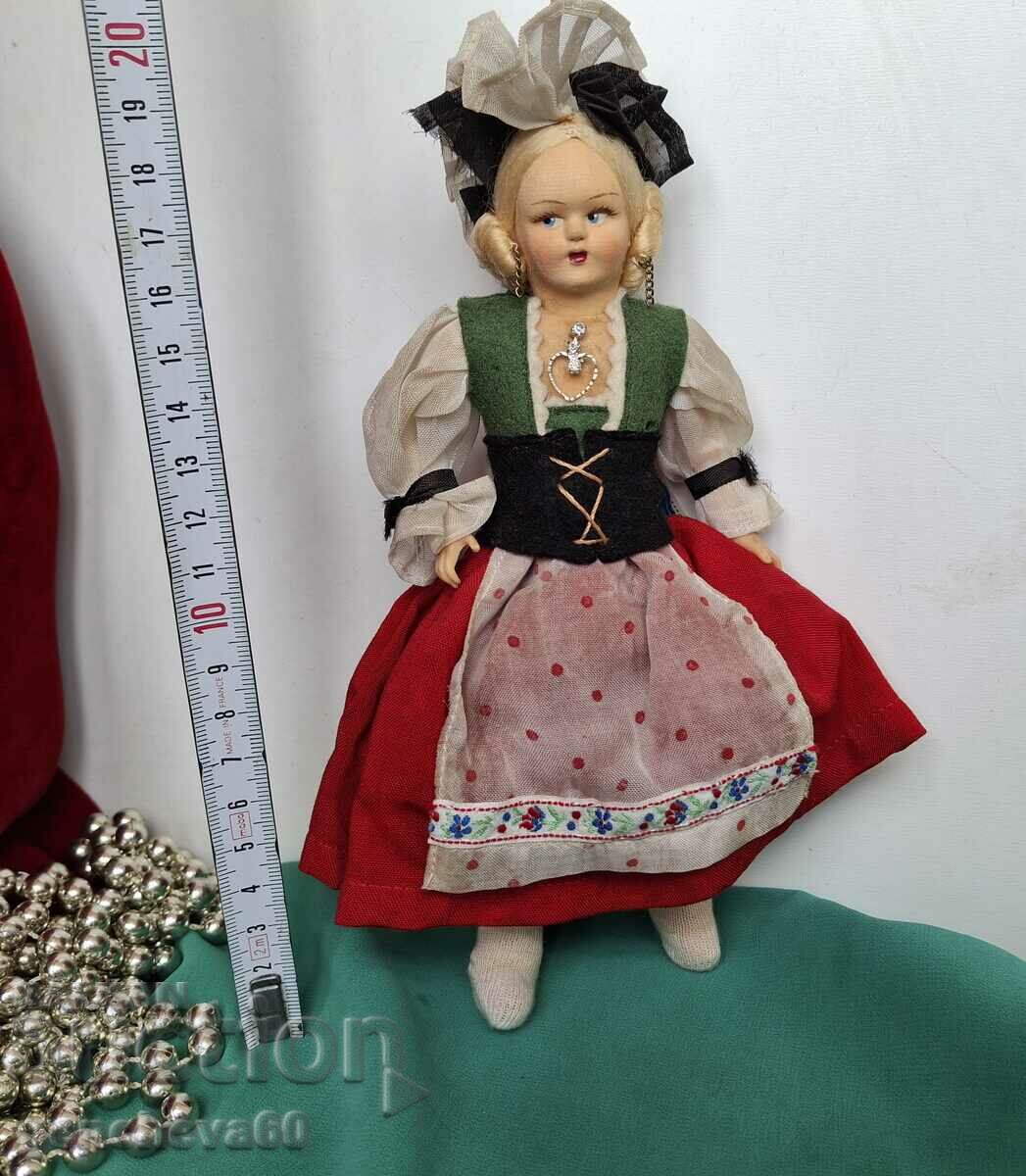 Vintage doll in costume