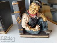 Old bookend figures