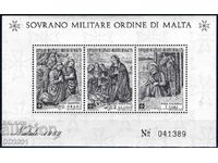 Ordinul Suveran al Maltei 1969 - Religie Bloc de Crăciun MNH