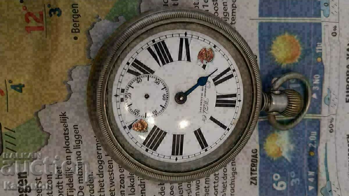 Три броя стари сребърни джобни часовници!