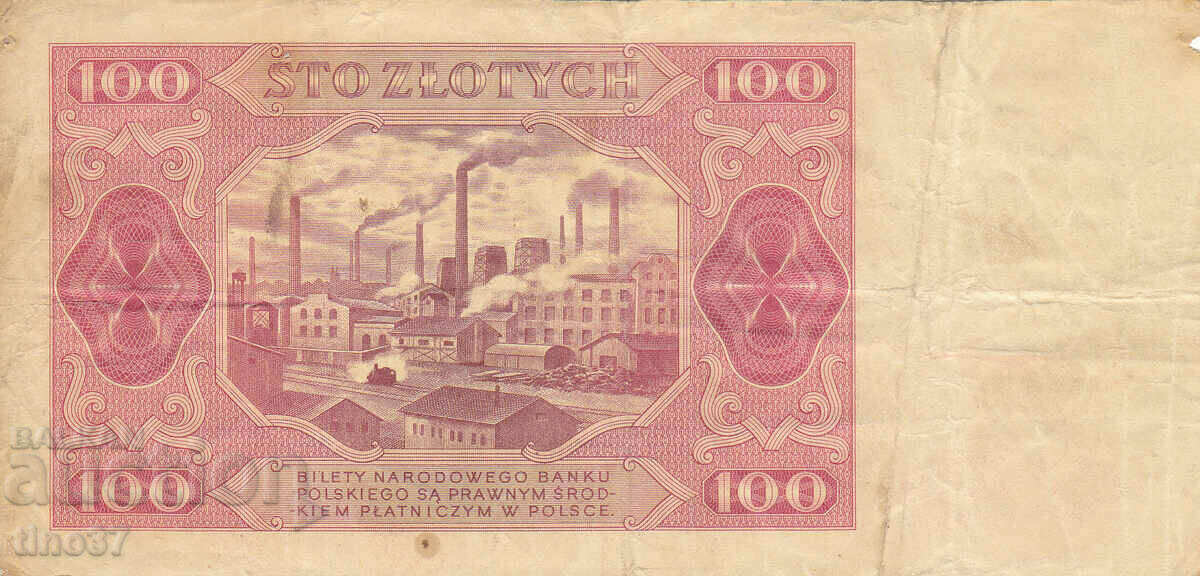 Licitație tino37- POLONIA - 100 ZLOȚI - 1948