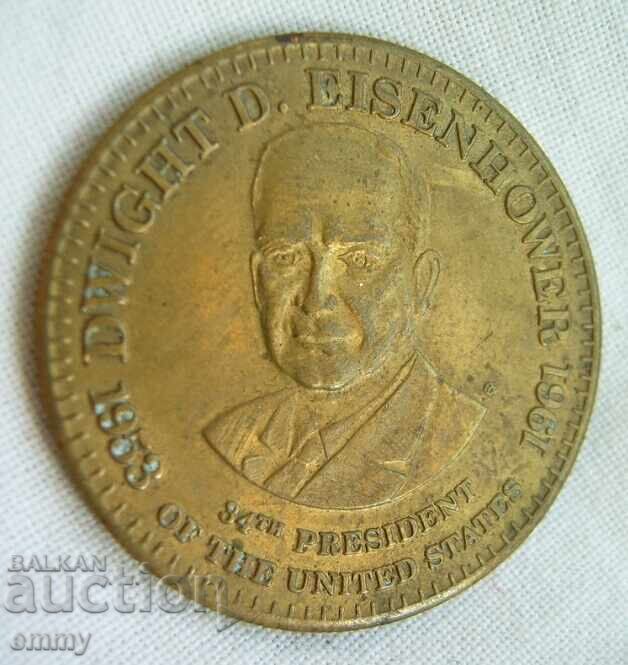 Plaque Gen. Eisenhower - 34th President of the United States 1953-1961 Plaque Gen. Eisenhower - 34th President of the United States 1953-1961