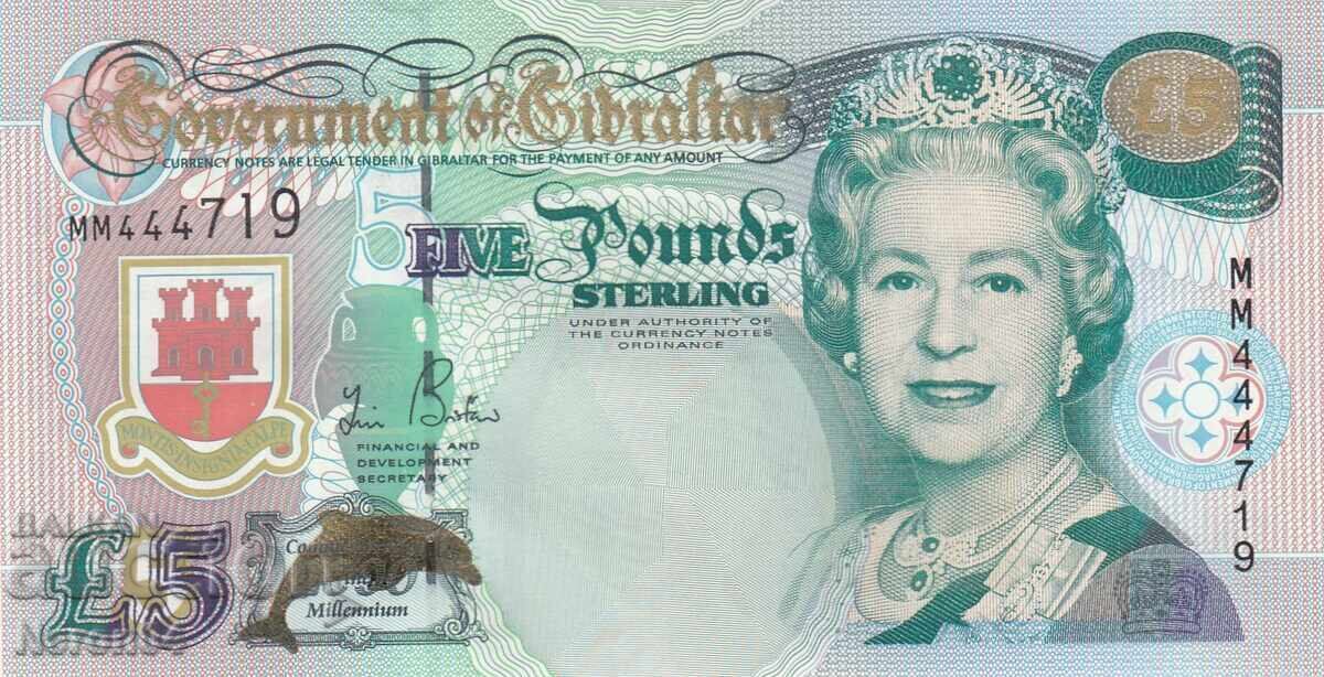 5 λίρες 2000, Γιβραλτάρ