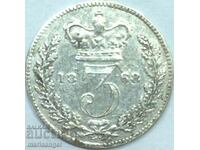 Great Britain 3 pence 1868 Maundy Young Victoria