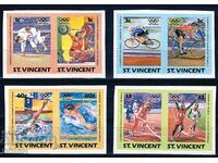 Άγιος Βικέντιος 1984 - Ολυμπιακοί Αγώνες τρύπημα MNH