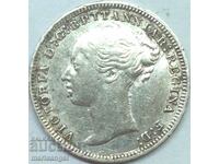 Great Britain 3 pence 1874 Maundy Young Victoria
