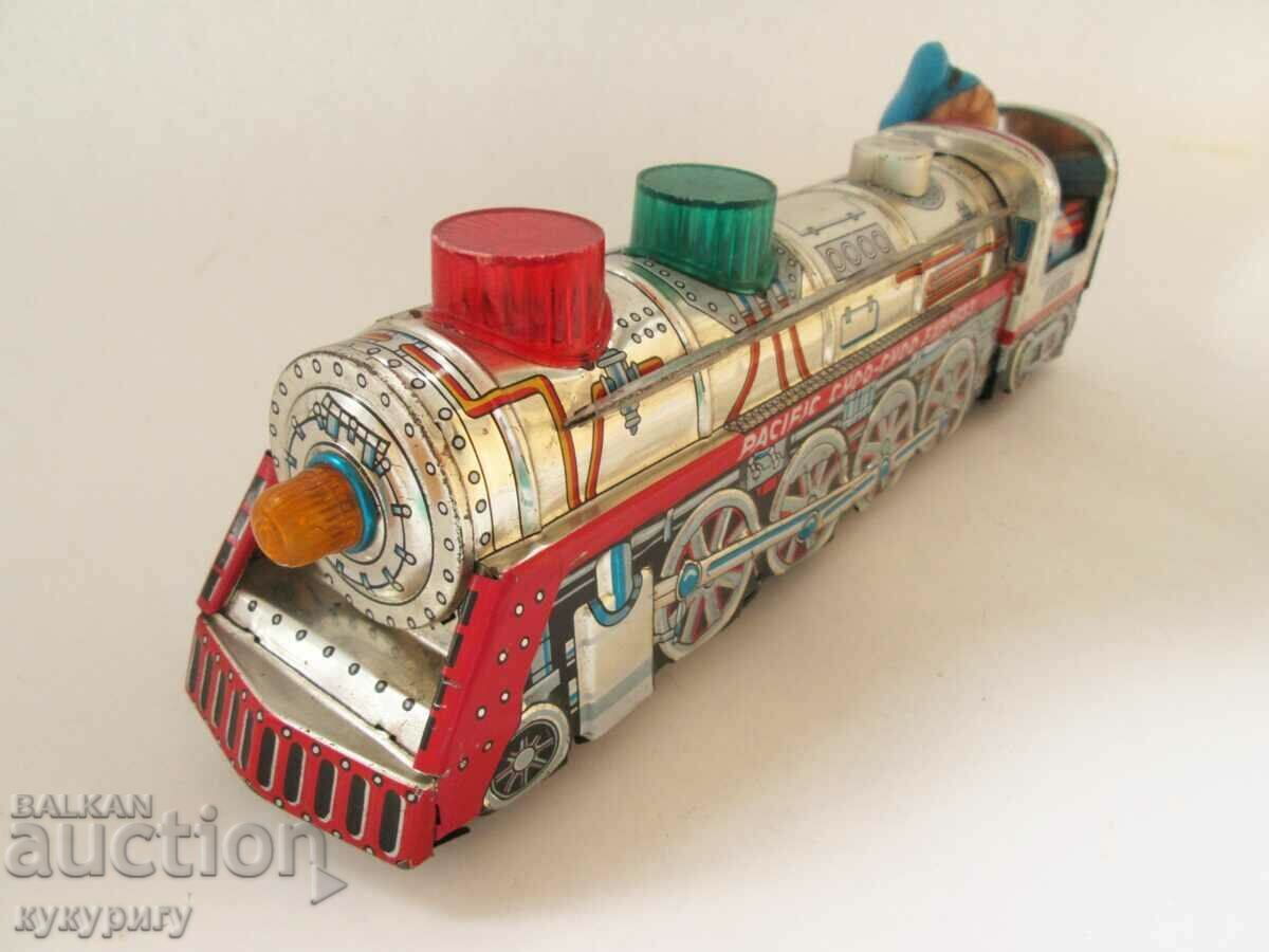 Stara Sots children's tin toy with batteries locomotive train with price 85.00 BGN | € 43.46 Stara Sots children's tin toy with batteries locomotive train with price 85.00 BGN | € 43.46