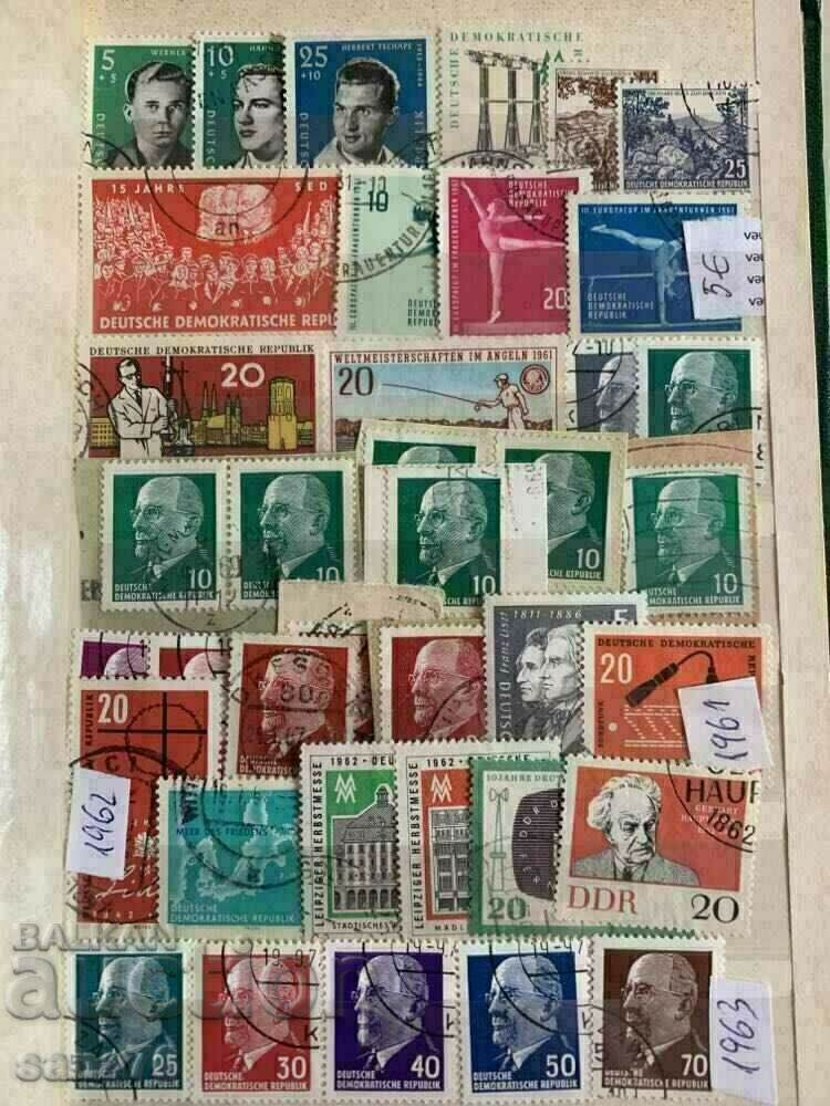Collection of stamped and clean GDR stamps 1953-1987 - 996 pcs - 5