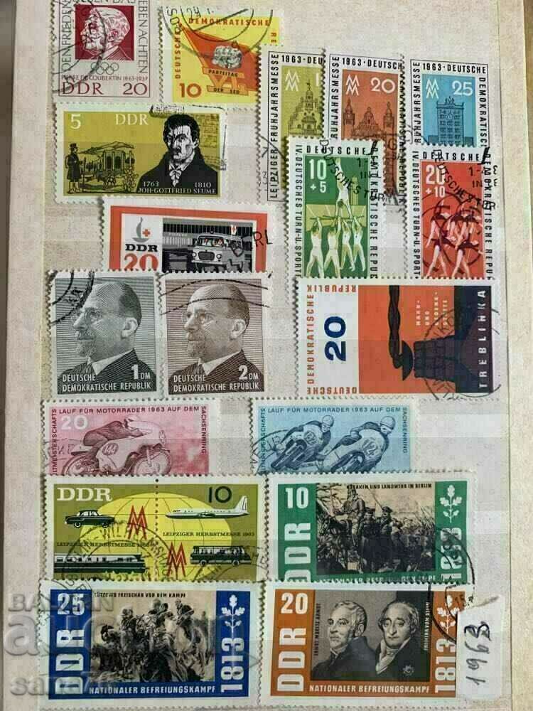 Colectie timbre timbrate si curate RDG 1953-1987 - 996 buc - 6