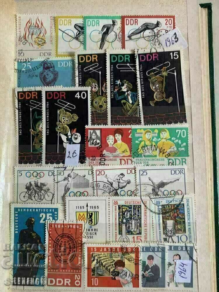 Colectie timbre timbrate si curate RDG 1953-1987 - 996 buc - 7