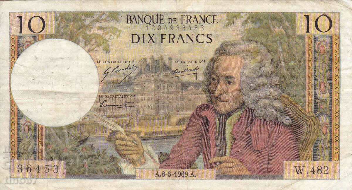 tino37- FRANCE - 10 FRANC - 1969 - F+ with price 11.90 BGN | € 6.08 tino37- FRANCE - 10 FRANC - 1969 - F+ with price 11.90 BGN | € 6.08