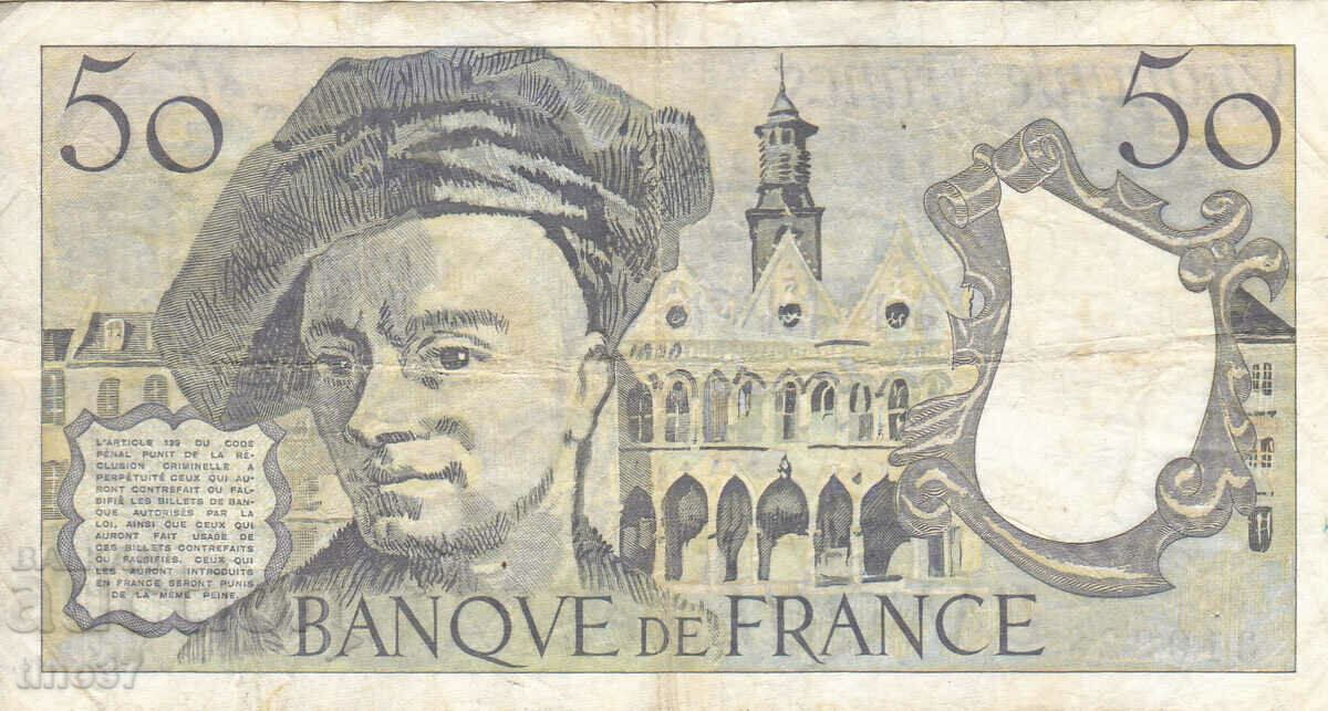 Auction tino37- FRANCE - 50 FRANC - 1992 - F+ Auction tino37- FRANCE - 50 FRANC - 1992 - F+