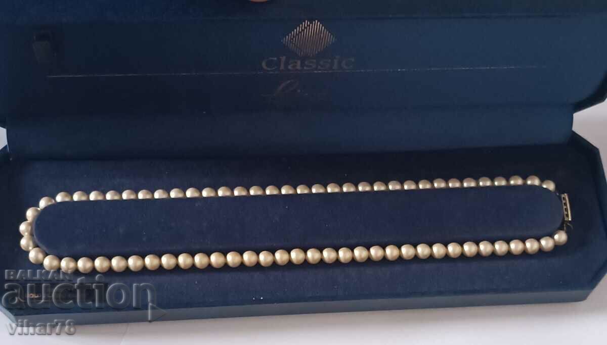 Necklace with pearls and silver clasp - 6