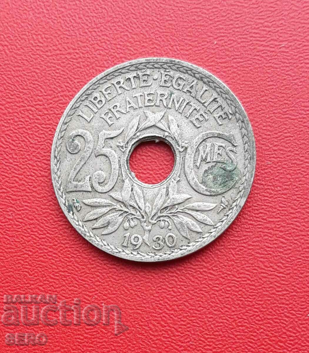Франция-25 цента 1930