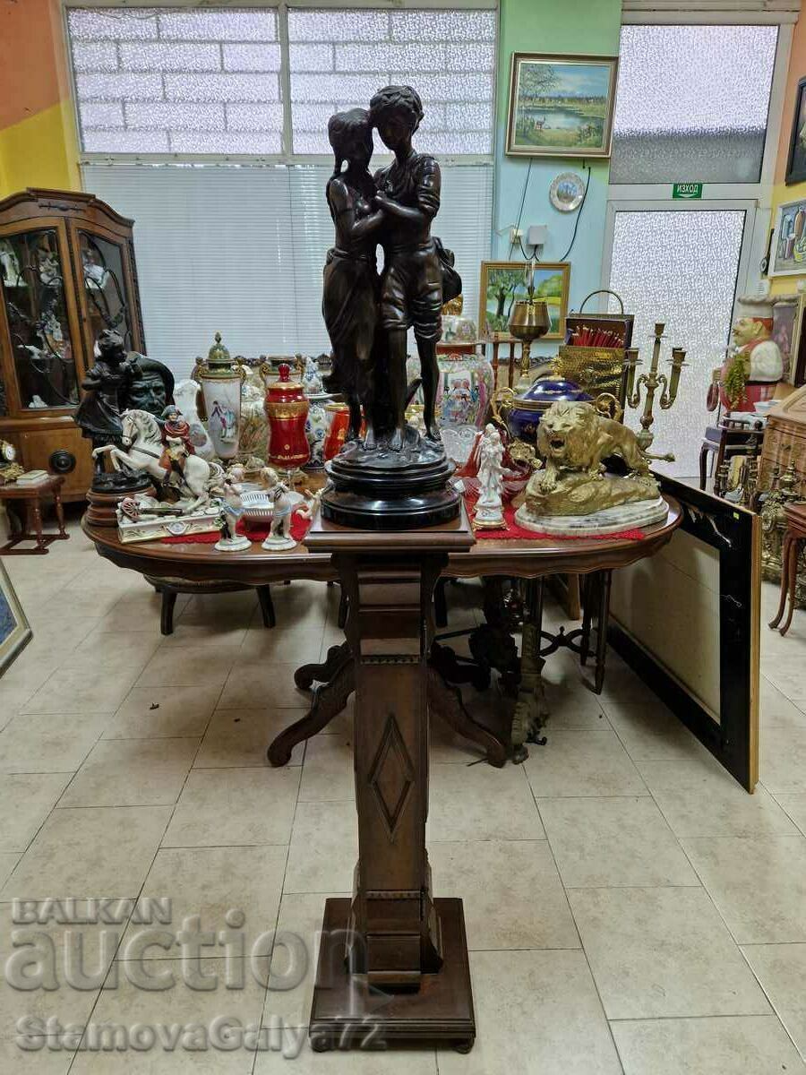 Аукцион Прекрасна антикварна колекционерска бронзова фигура статуетк