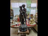 A lovely antique collectible bronze figure statuette