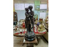 A lovely antique collectible bronze figure statuette