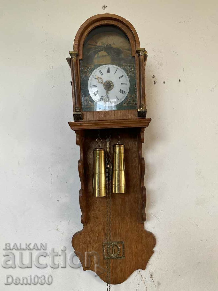 Стар немски механичен стенен часовник