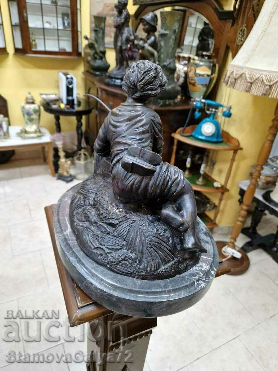 Страхотна антикварна френска бронзова фигура - 6 Страхотна антикварна френска бронзова фигура - 6