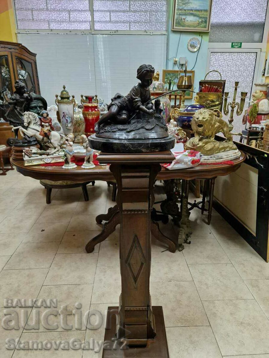 Страхотна антикварна френска бронзова фигура - 7 Страхотна антикварна френска бронзова фигура - 7