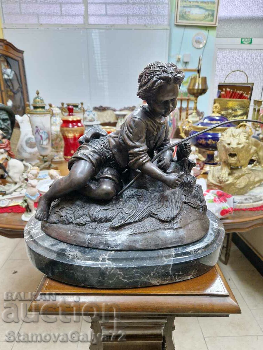 A great antique French bronze figure