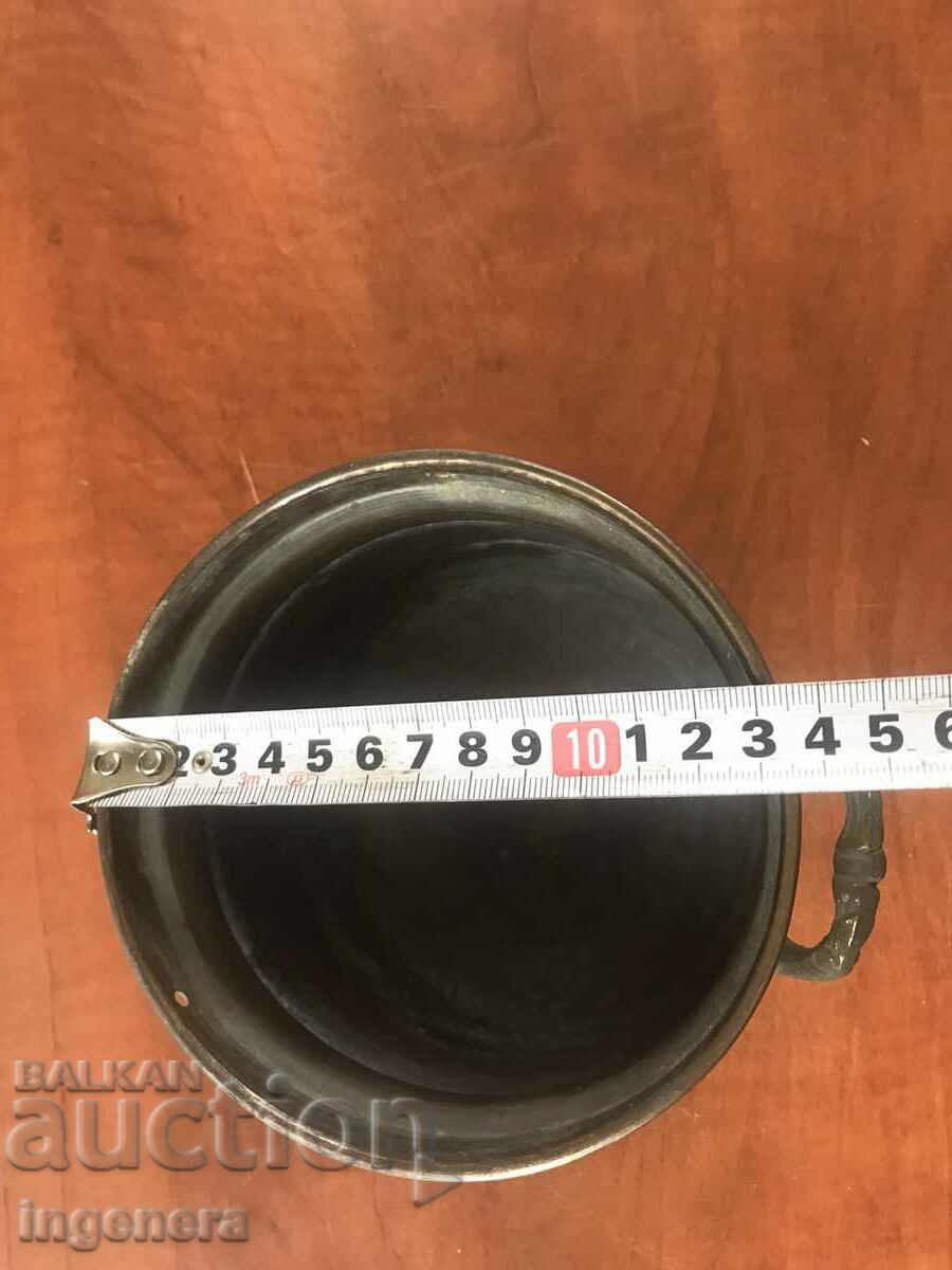 ANTIQUE NON-FERROUS METAL BOWL - 5 ANTIQUE NON-FERROUS METAL BOWL - 5