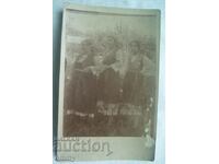 Old photo - three women in folk costume