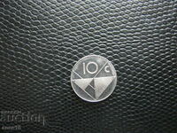 Аруба  10  цент  2001