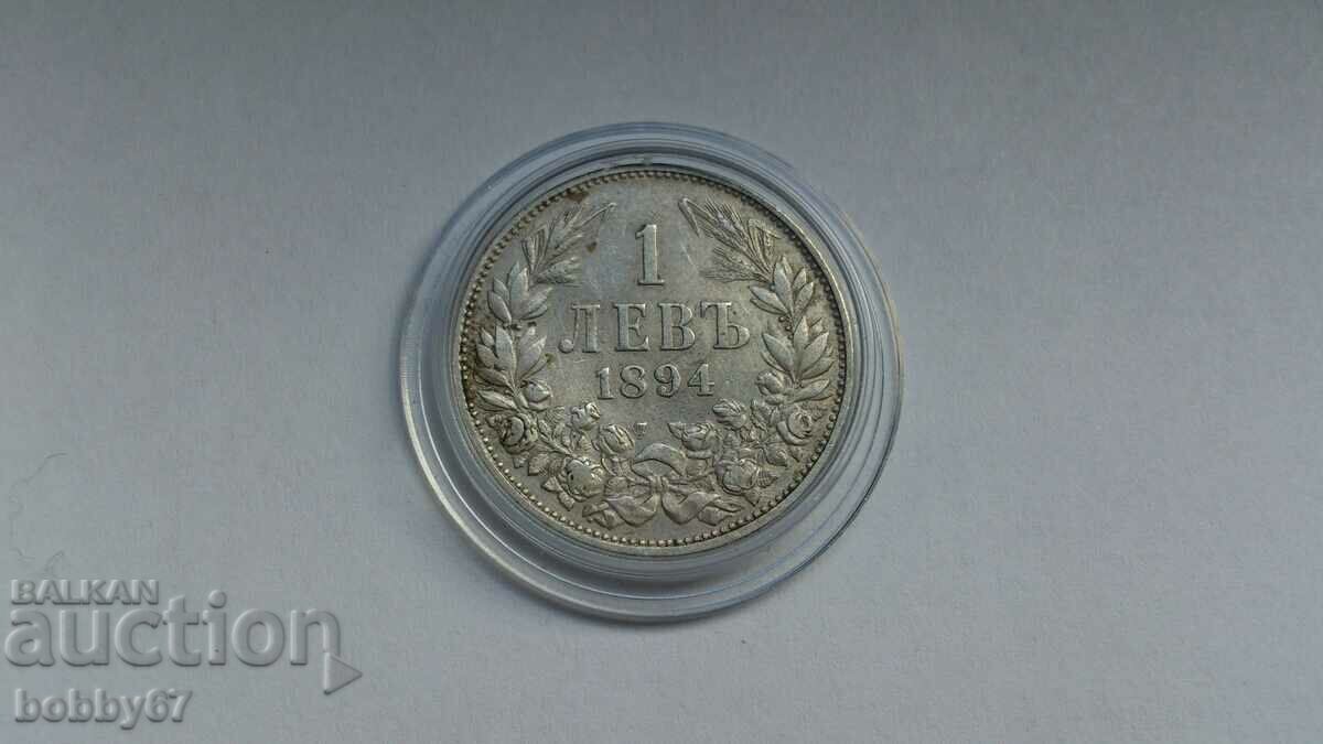 Monedă de argint de 1 lev 1894