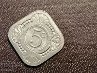 1936 год 5 цента Холандия
