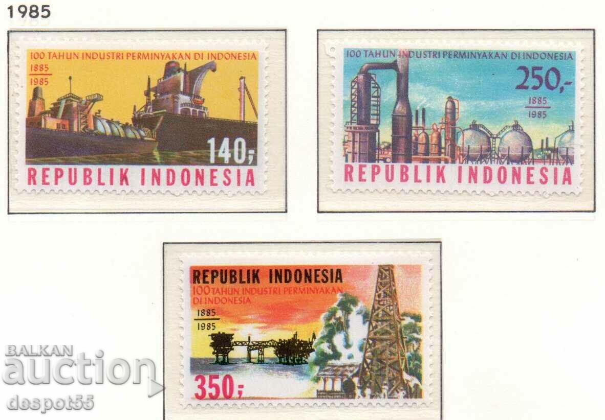 1985. Indonezia. 100 de ani de industria petrolieră indoneziană